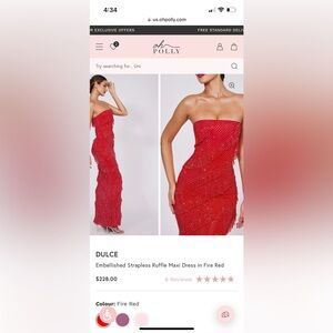 embellished strapless maxi dress